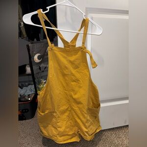 Mustard Yellow Overalls with Pockets